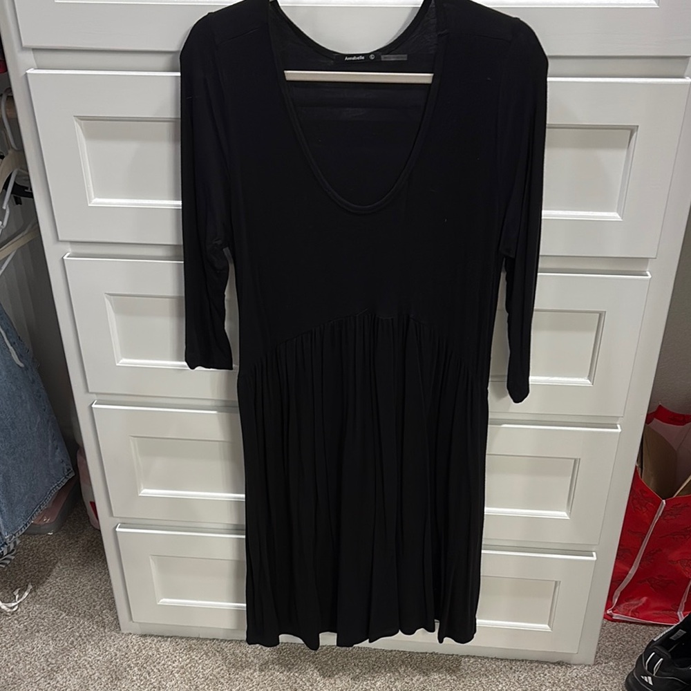 Annabelle Black Midi Dress